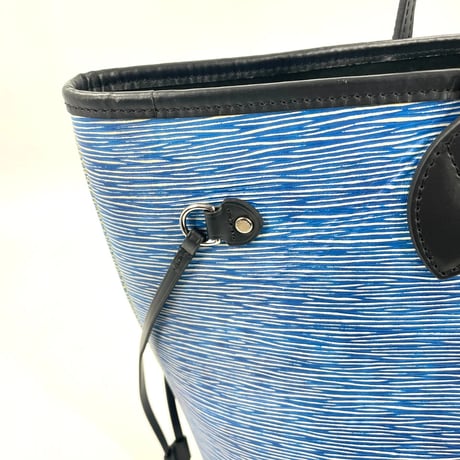 美品 LOUIS VUITTON エピ ブルー ネヴァーフル MM M51053 レディース トートバッグ ポーチ