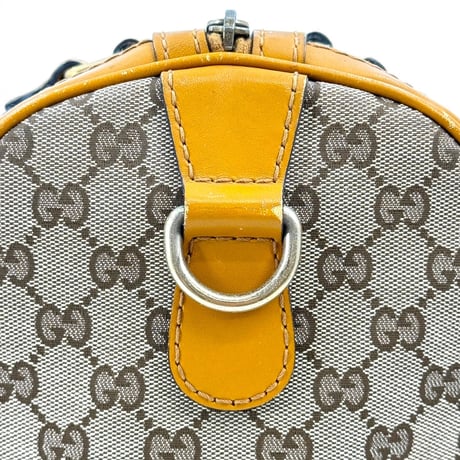 GUCCI GGキャンバス ベージュ ボストンバッグ イタリア製