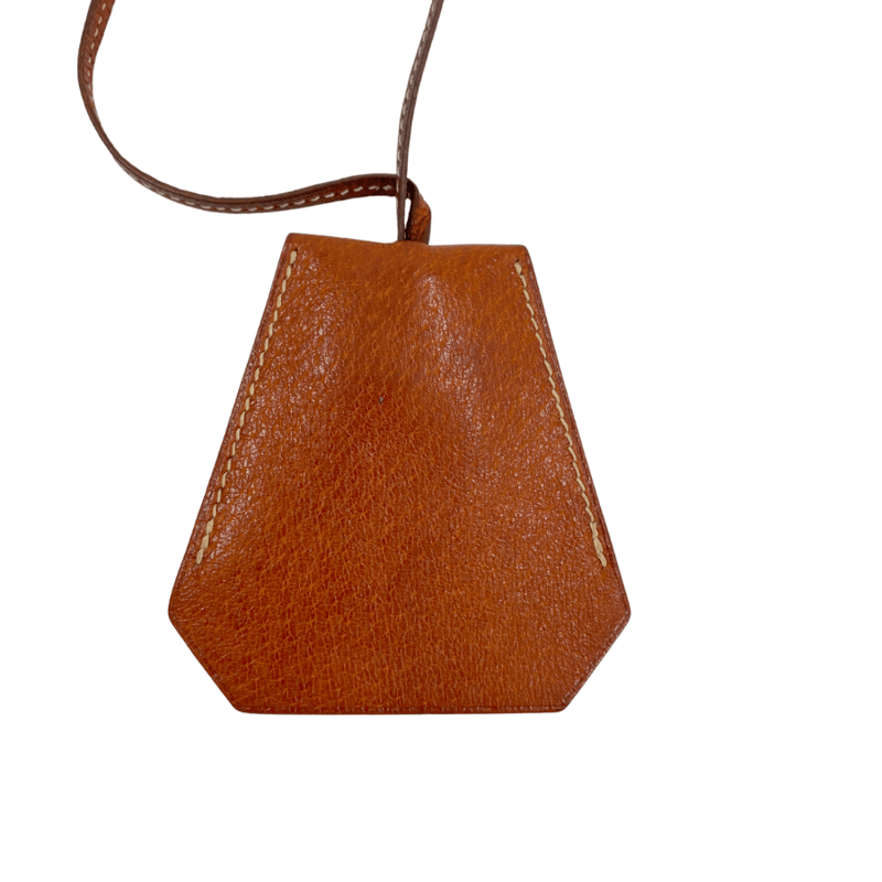 HERMES クロシェット チャーム レザー ブラウン RB311 HERMES HERMES クロシェット チャーム レザー ブラウン RB311 HERMES