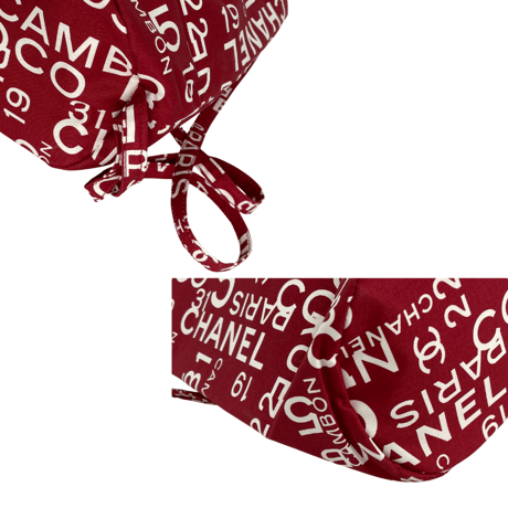 CHANEL　ビーチバッグ　赤