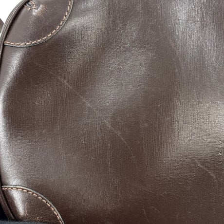 GUCCI レザー マルーン ヴィンテージ ショルダーバッグ