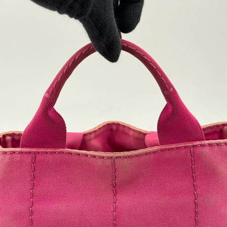PRADA ミラノ デニム カナパ ピンク 2WAY ハンドバッグ ショルダーバッグ