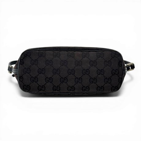 GUCCI ブラック GGキャンバス ハンドバッグ