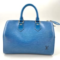 LOUIS VUITTON エピ ブルー スピーディ 25 M43015 レディース ハンドバッグ