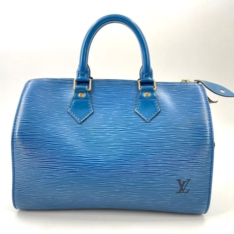 LOUIS VUITTON エピ ブルー スピーディ 25 M43015 レディース ハンドバッグ