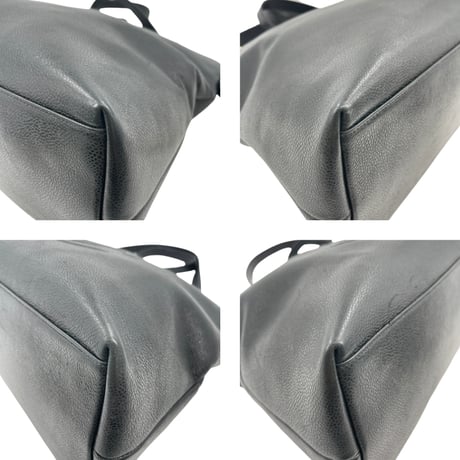 CHANEL　キャビアスキンデカココマーク　Wチェーントートバッグ