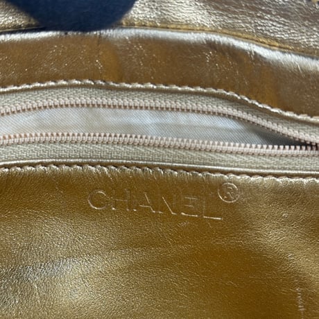 CHANEL　サテンチェーンショルダー　カメリア