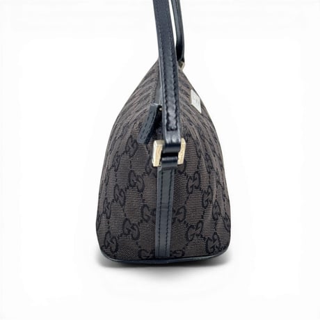 GUCCI ブラック GGキャンバス ハンドバッグ