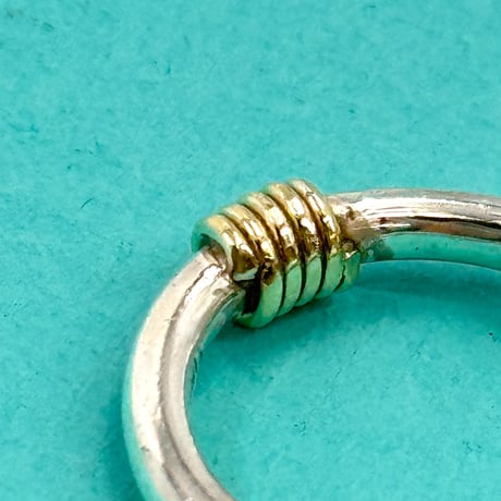 TIFFANY リング 18k バンドウィズ 2ワイヤー SV925