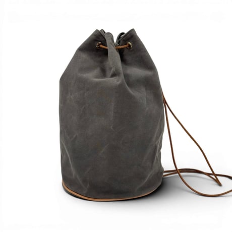 HERMES ポロションミミルGM グレーキャンバス 巾着 バックパック