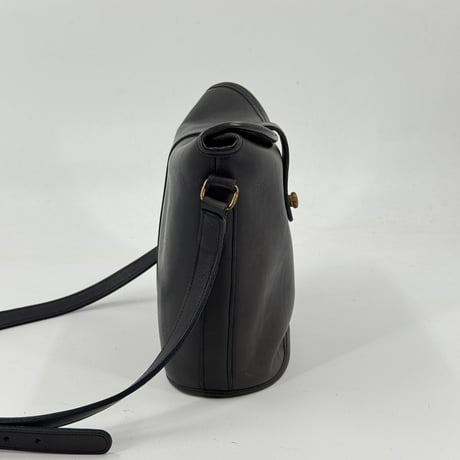 COACH オールドコーチ レザー ショルダーバッグ ブラック グラブタン