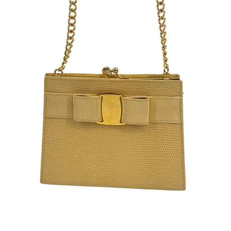 Ferragamo　ヴァラリザード　チェーンショルダーバッグ　YE