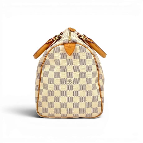 LOUIS VUITTON スピーディ30 ダミエ・アズール キャンバス ホワイト ハンドバッグ N41533