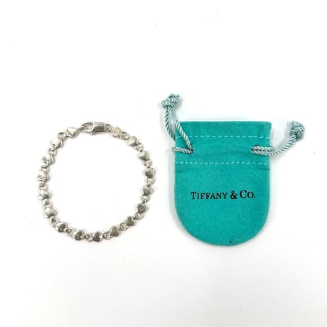 TIFFANY パフハートリンクチェーン ブレスレット SV925
