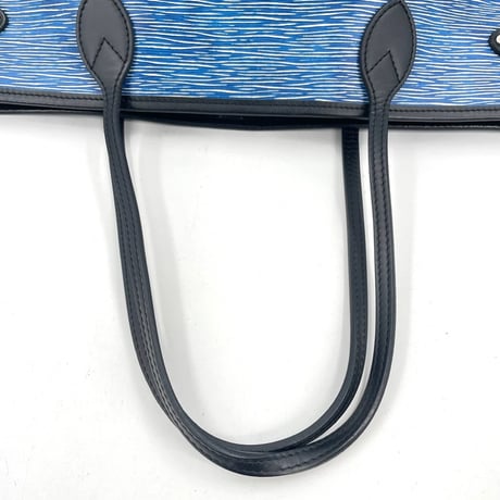 美品 LOUIS VUITTON エピ ブルー ネヴァーフル MM M51053 レディース トートバッグ ポーチ