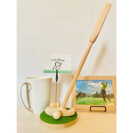 ゴルフオブジェ　パター(カードスタンド付き)