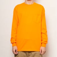 ギルダン6.0ozウルトラコットンロングスリーブポケットTシャツT2410　刺繍同時注文（50枚以上）