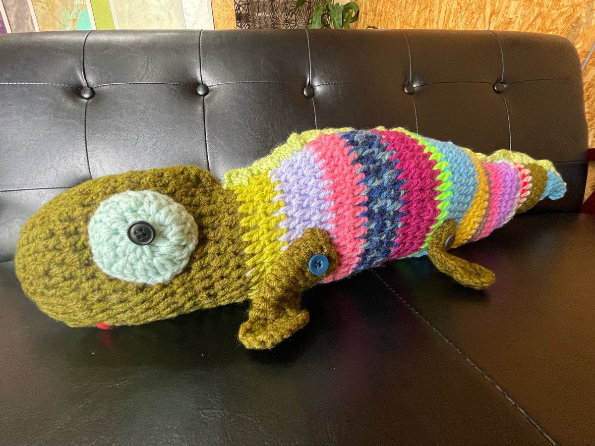 カメレオンあみぐるみ③作者：どんぐり | Vista