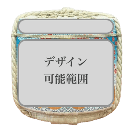 オリジナルラベル菰樽 4斗【わら製】鏡開きセット