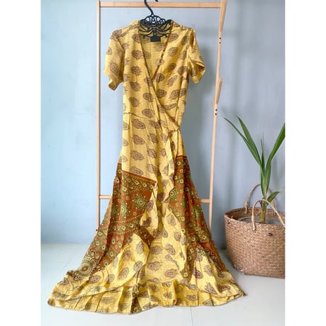 BOHO VIBES JP インドサリー生地リメイクウェア