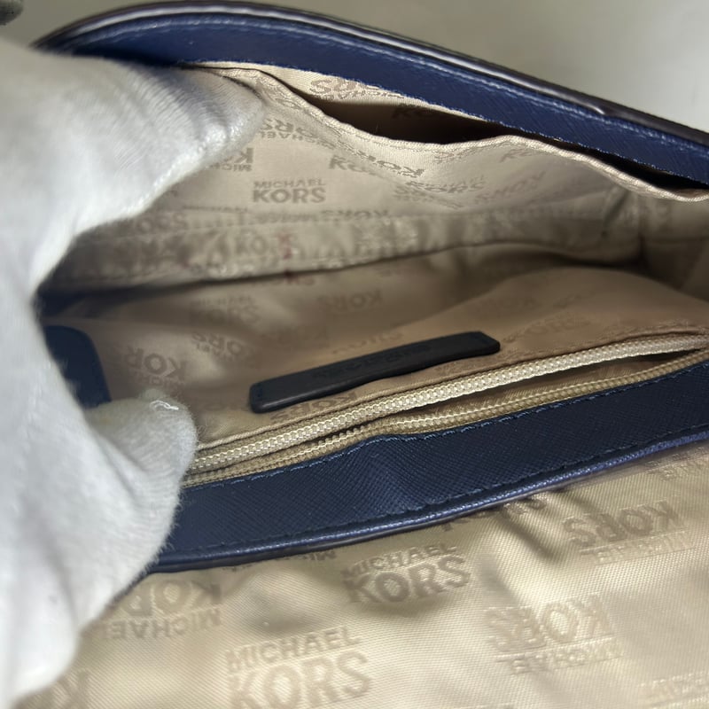 MICHAEL KORS ショルダーバッグ マイケルコース レザー ネイビー MICHAEL KORS ショルダーバッグ マイケルコース レザー ネイビー