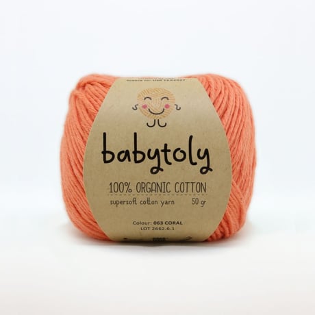 〈babytoly〉Organic Cotton Yarn - CORAL, 063