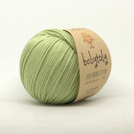 〈babytoly〉Organic Cotton Yarn - PISTACHIO, 525
