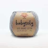 〈babytoly〉Organic Cotton Yarn - SILVER, 975