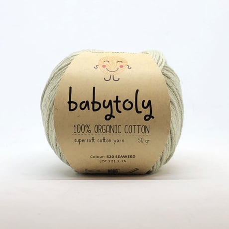 〈babytoly〉Organic Cotton Yarn - SEAWEED, 520