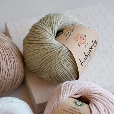 〈babytoly〉Organic Cotton Yarn - SEAWEED, 520