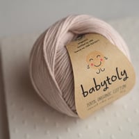 babytoly-Organic Cotton Yarn - POWDER PINK, 120