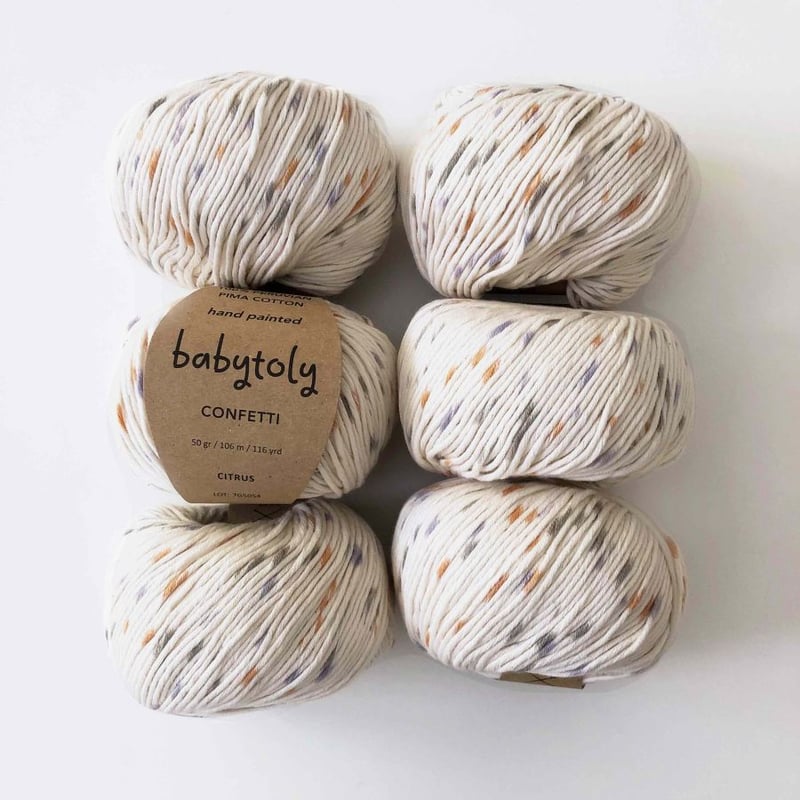 babytoly-100% Peruvian Pima Cotton Yarn -CITRUS 