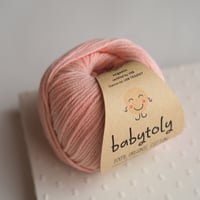 〈babytoly〉Organic Cotton Yarn - SALMON PINK, 135