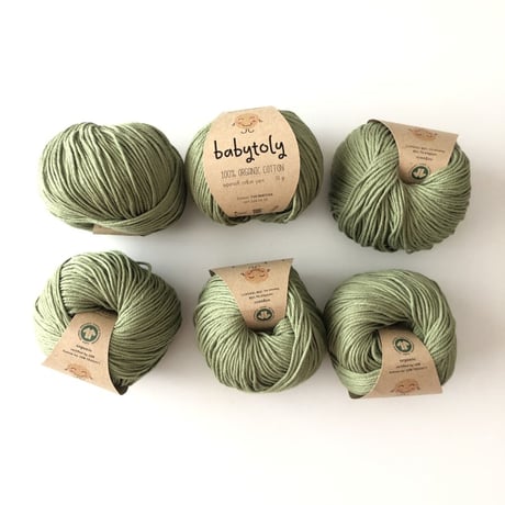 babytoly-Organic Cotton Yarn - MATCHA, 710