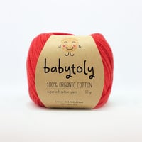〈babytoly〉Organic Cotton Yarn -RED APPLE, 013