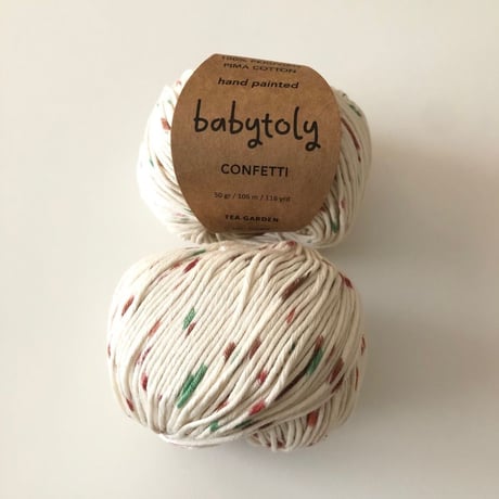babytoly-100% Peruvian Pima Cotton Yarn -TEA GARDEN(毛糸)