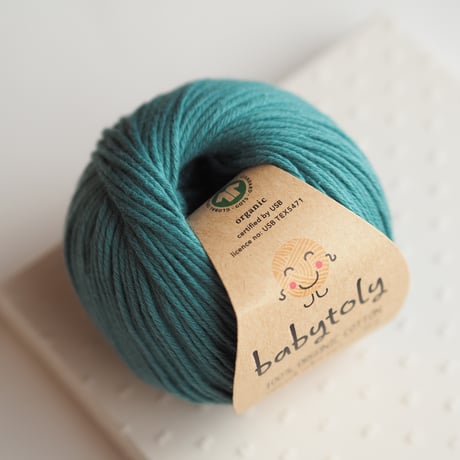 〈babytoly〉Organic Cotton Yarn - SEA GREEN, 815