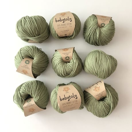 babytoly-Organic Cotton Yarn - MATCHA, 710