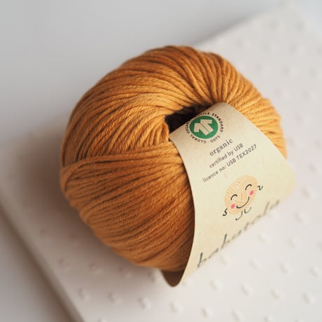 〈babytoly〉Organic Cotton Yarn - GOLDEN BROWN, 490
