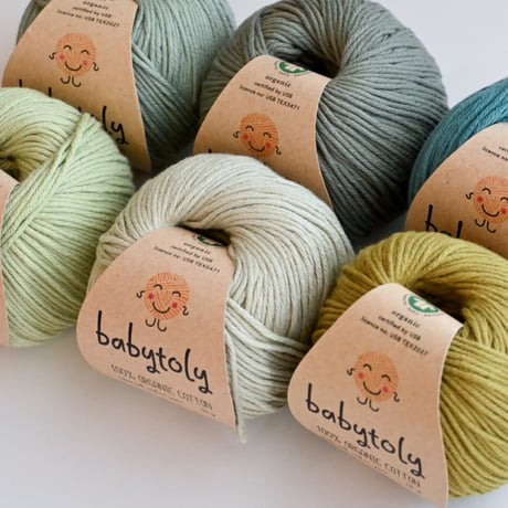 〈babytoly〉Organic Cotton Yarn - SEAWEED, 520