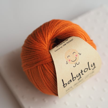 〈babytoly〉Organic Cotton Yarn - CINNAMON, 350