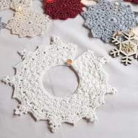 ［編み図］つけ襟スタイ　doily
