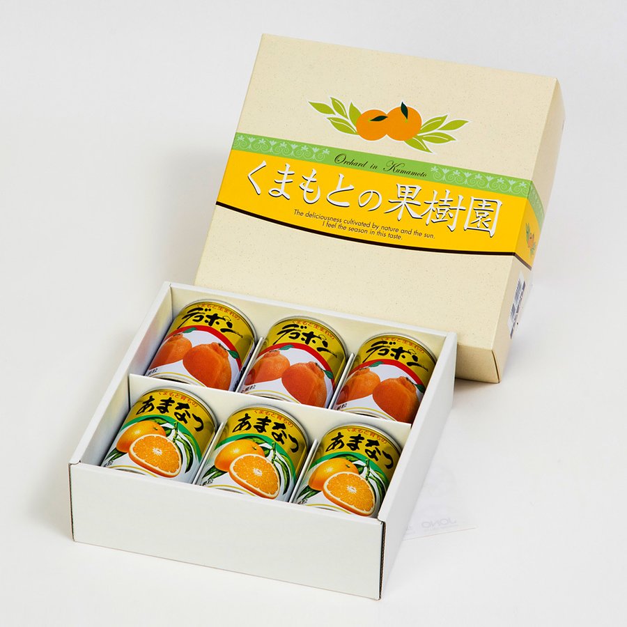 特級呪物✡️ナリーポンとマカリーポンのセット くまもとの果樹園（DA-20）[デコポン・あまなつ缶詰セット] [300g缶詰