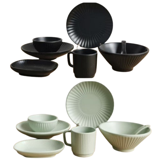 Doll ドールハウス ミニチュア　キッチン　食器 お皿 ミニチュア1/12 スケール ドールハウス 食器 器 15点セット 陶器