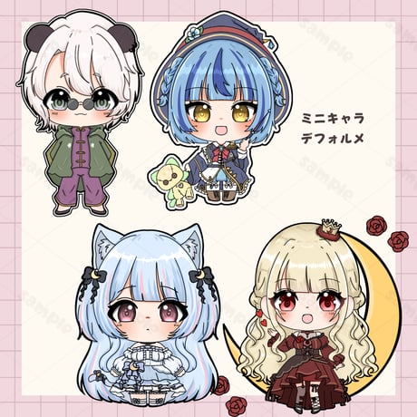 フルオーダーメイド ミニキャラ(デフォルメ・SD)　作成します！【商用利用なし】