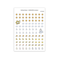 イラストココステッカー へんてこお天気【CS2404】