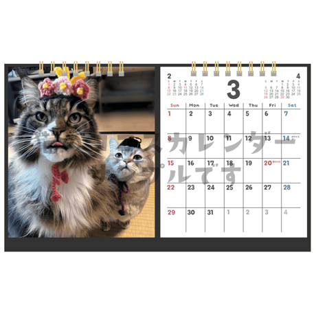 【単品】猫のココスカレンダー