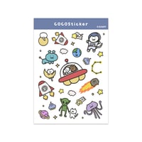イラストココステッカー トモダチ探しのスペースジャーニー【CS2407】