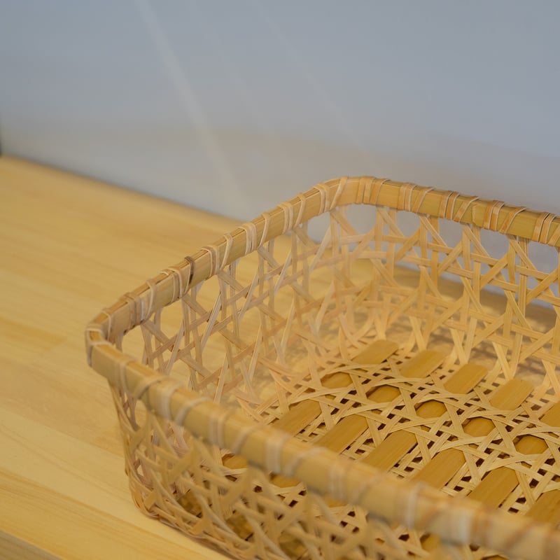 2個 八つ目編み 竹かご A4サイズ対応 fit=scale-down,w=1200