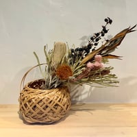 丸手付き小物入れ
